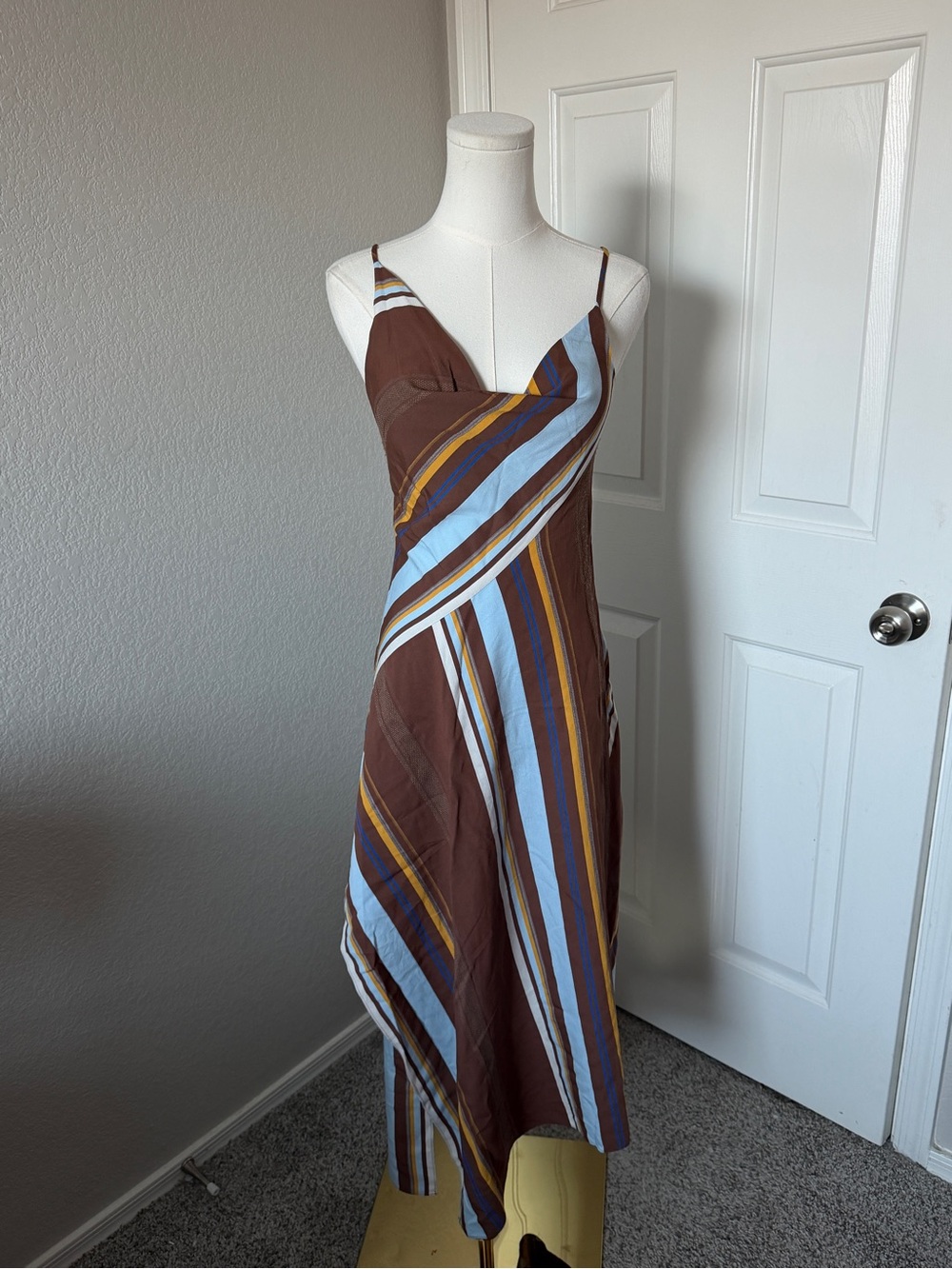 A.L.C. Lauren Dress, featuring a variegated striped pattern - Picture 2 of 5
